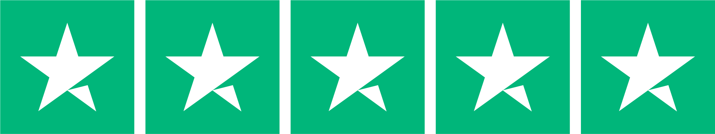 5 Trustpilot stars