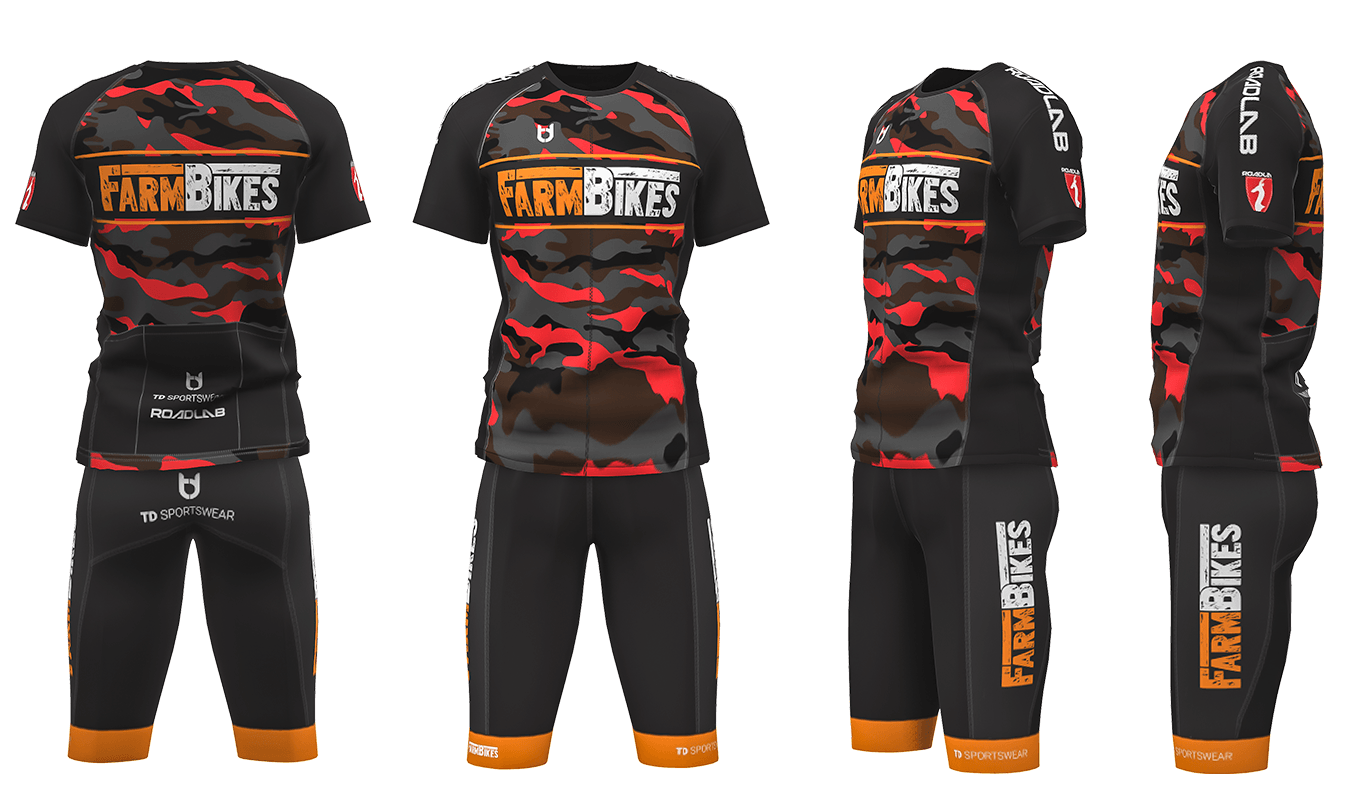 Fietskleding Farmbikes 3D TD sportswear