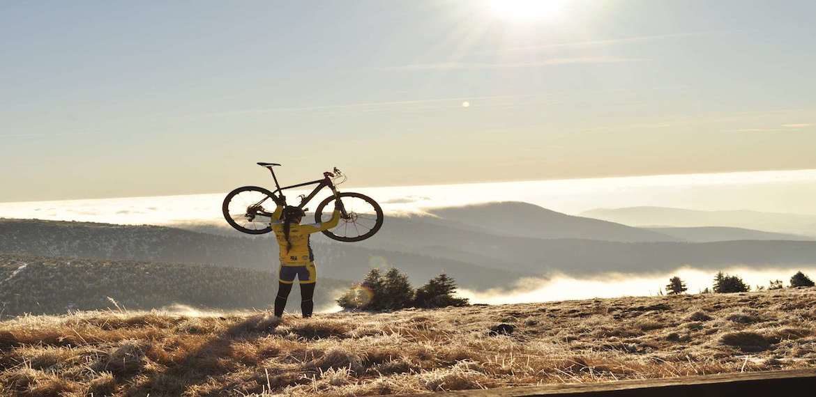 Bicycle above head