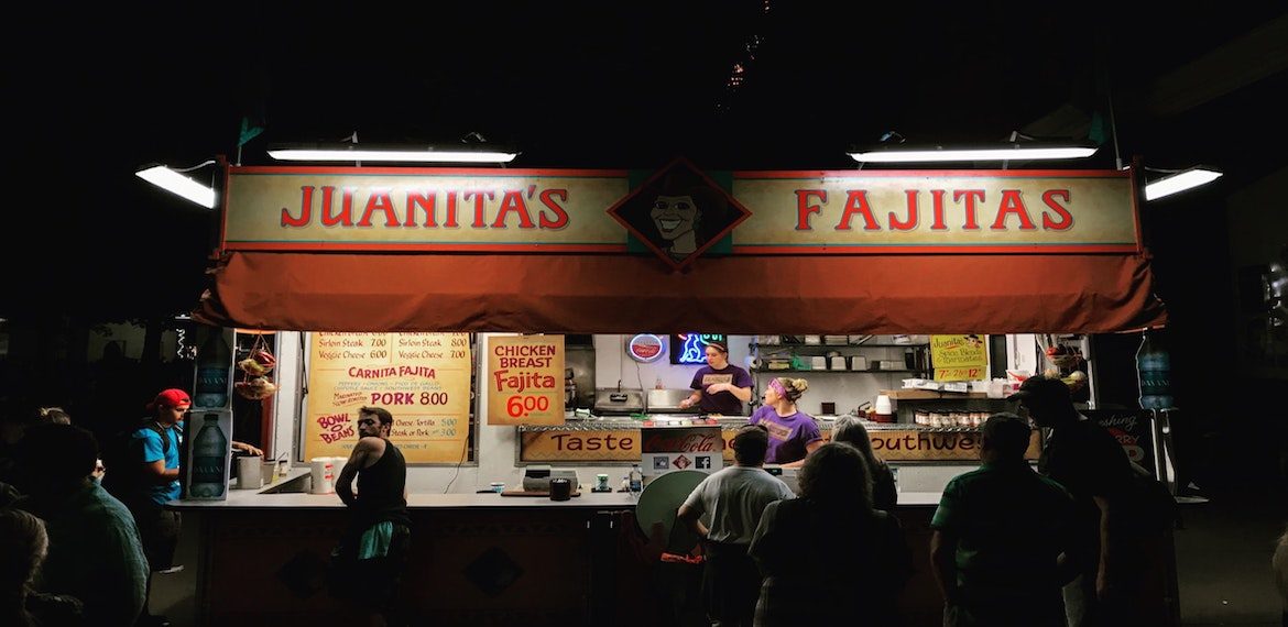 fajitas cycling dinner