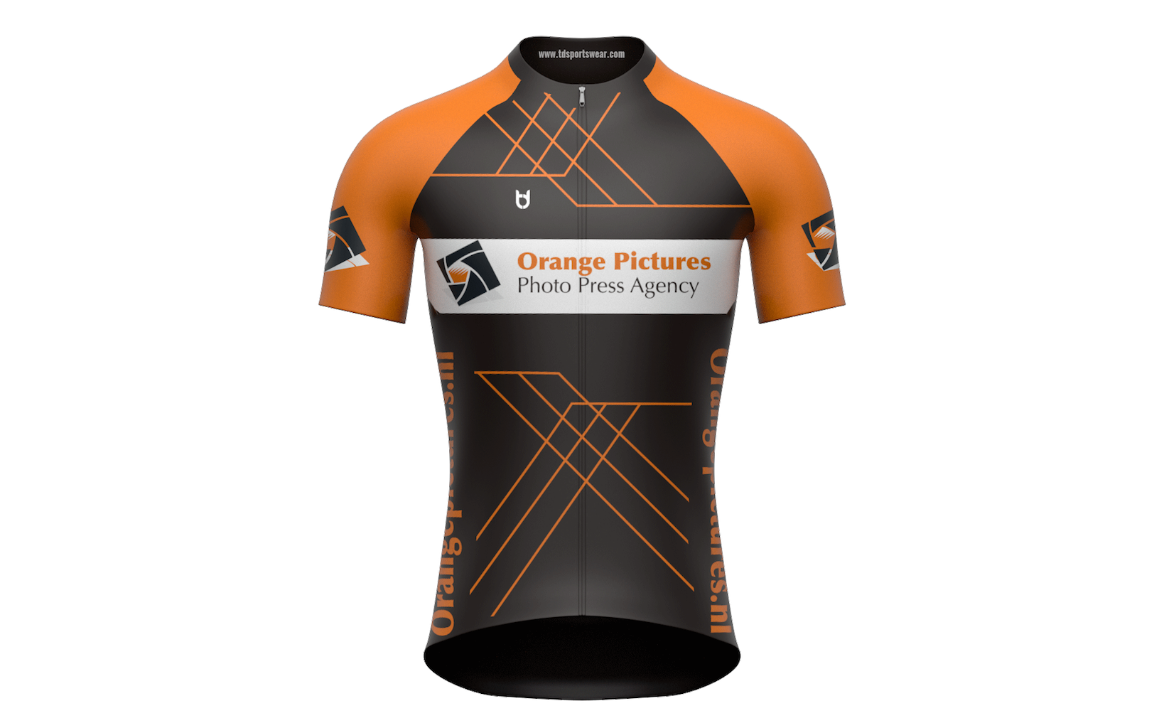 Orange Pictures Johan Verloop custom cycling jersey
