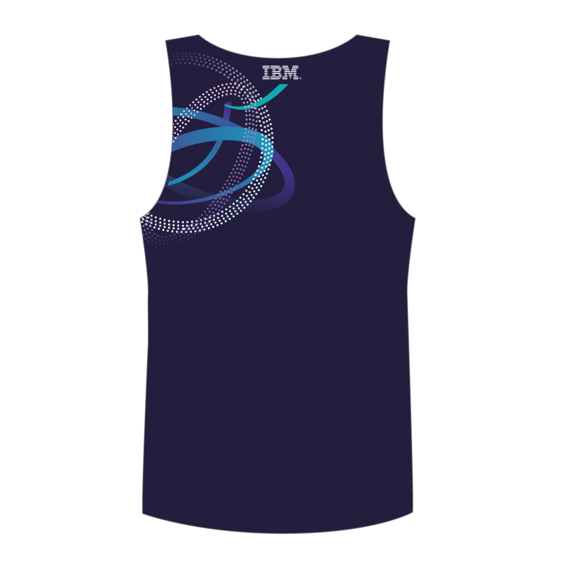 IBM back side running singlet TD sportswear