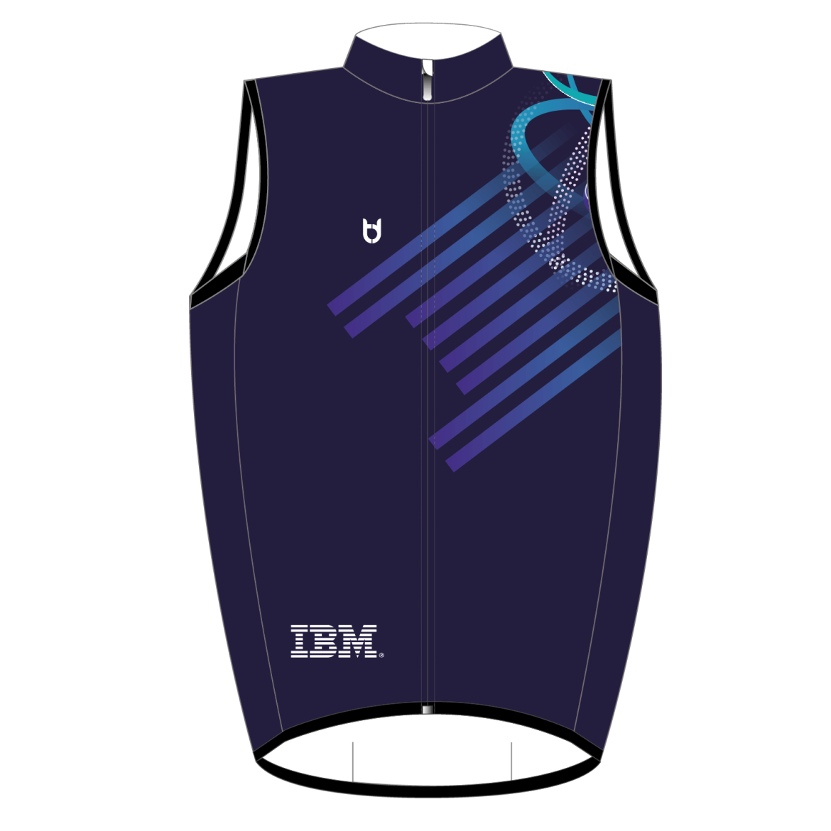IBM cycling vest TD sportswear front side