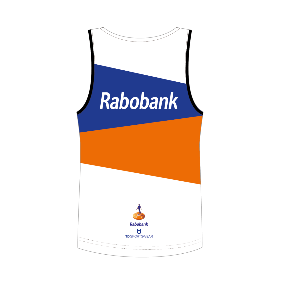 Rabobank running singlet TD sportswear back side