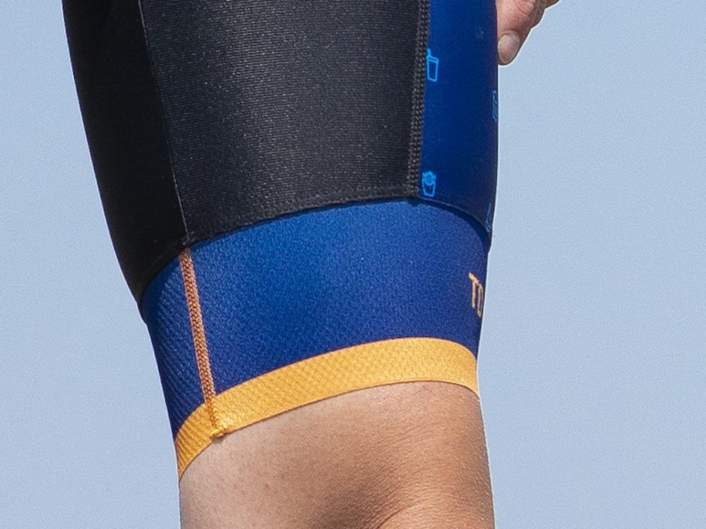 Elite 1200 fietsbroek details gripper TD sportswear