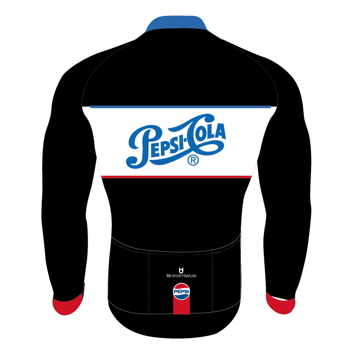 Pepsico jacket cycling back side