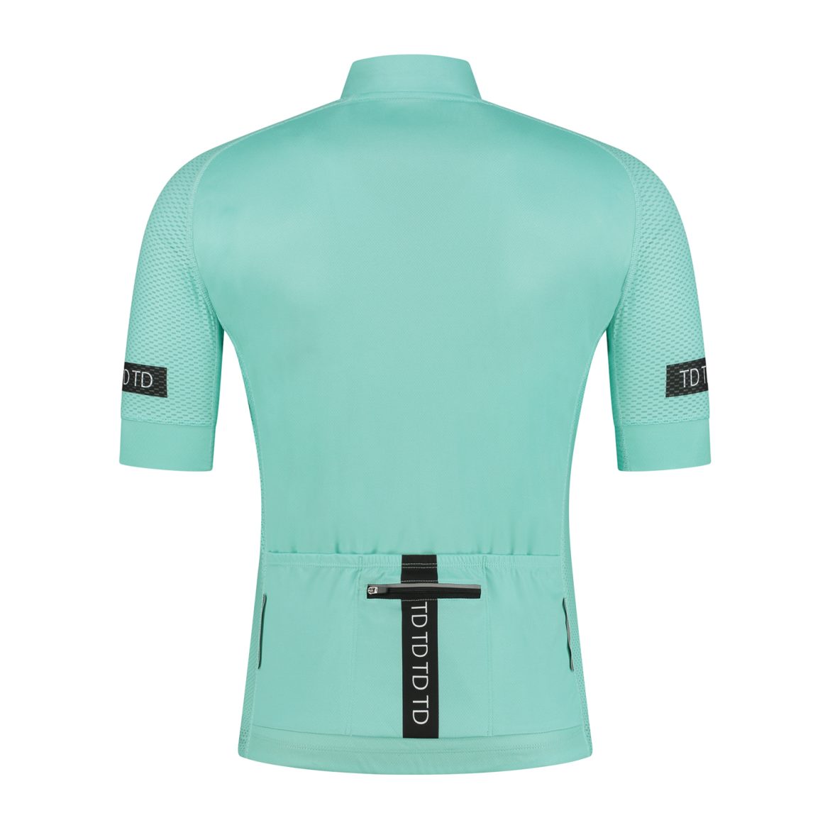 Backside celeste shirt for men cycling with short sleeve from TD
