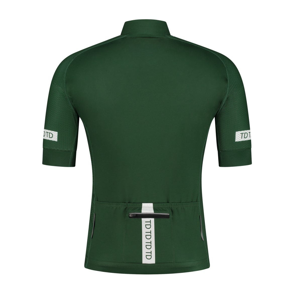 back side men's cycling shirt dark green by TD