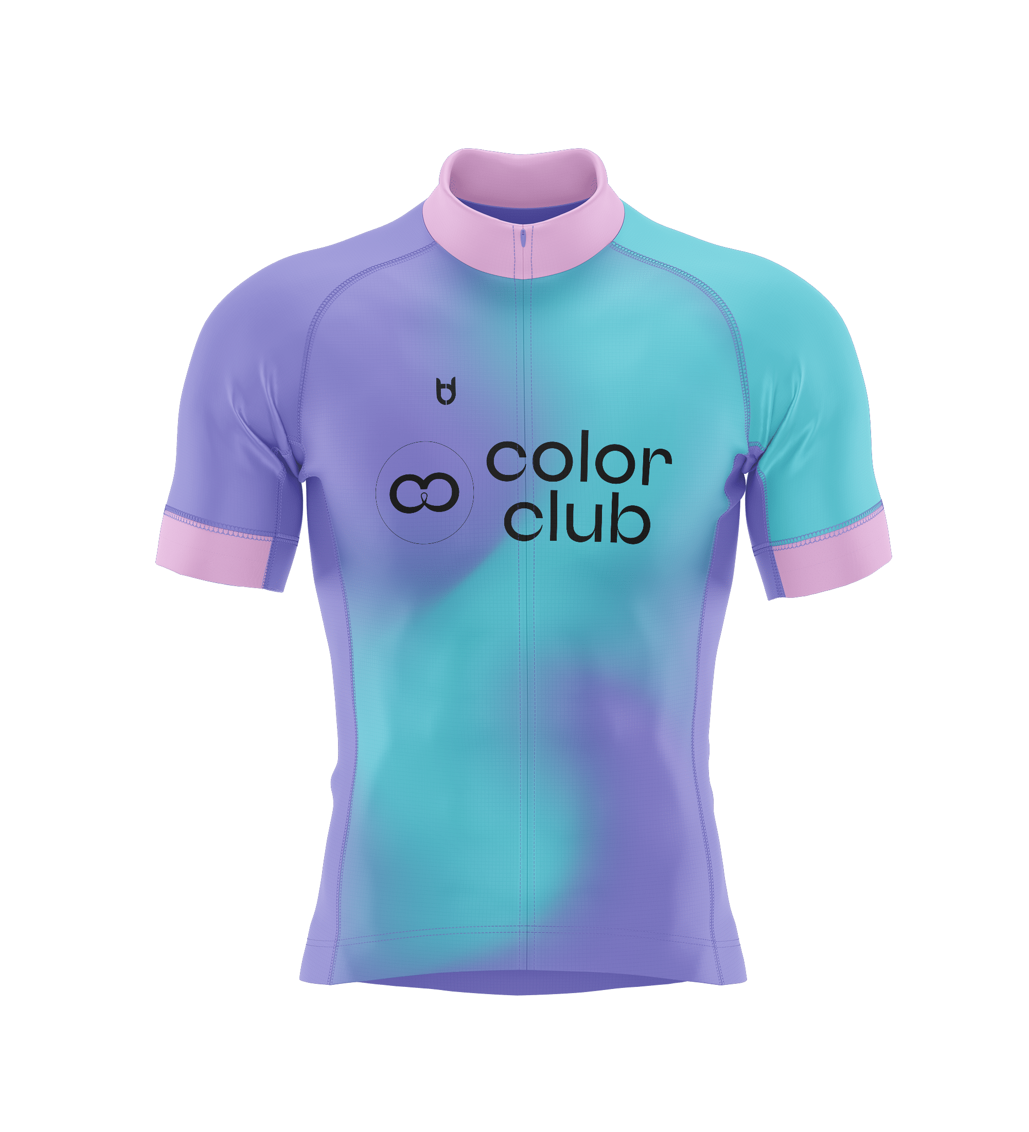 custom fietsshirt lila blauw