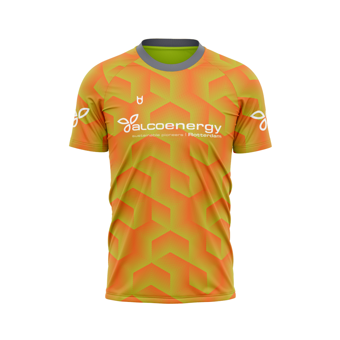 loopshirt ontwerp oranje groen