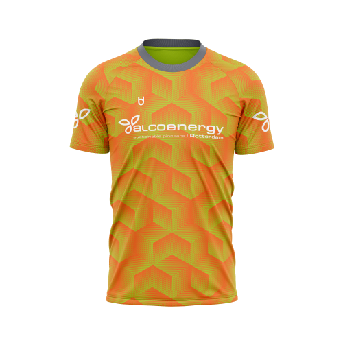 loopshirt ontwerp oranje groen