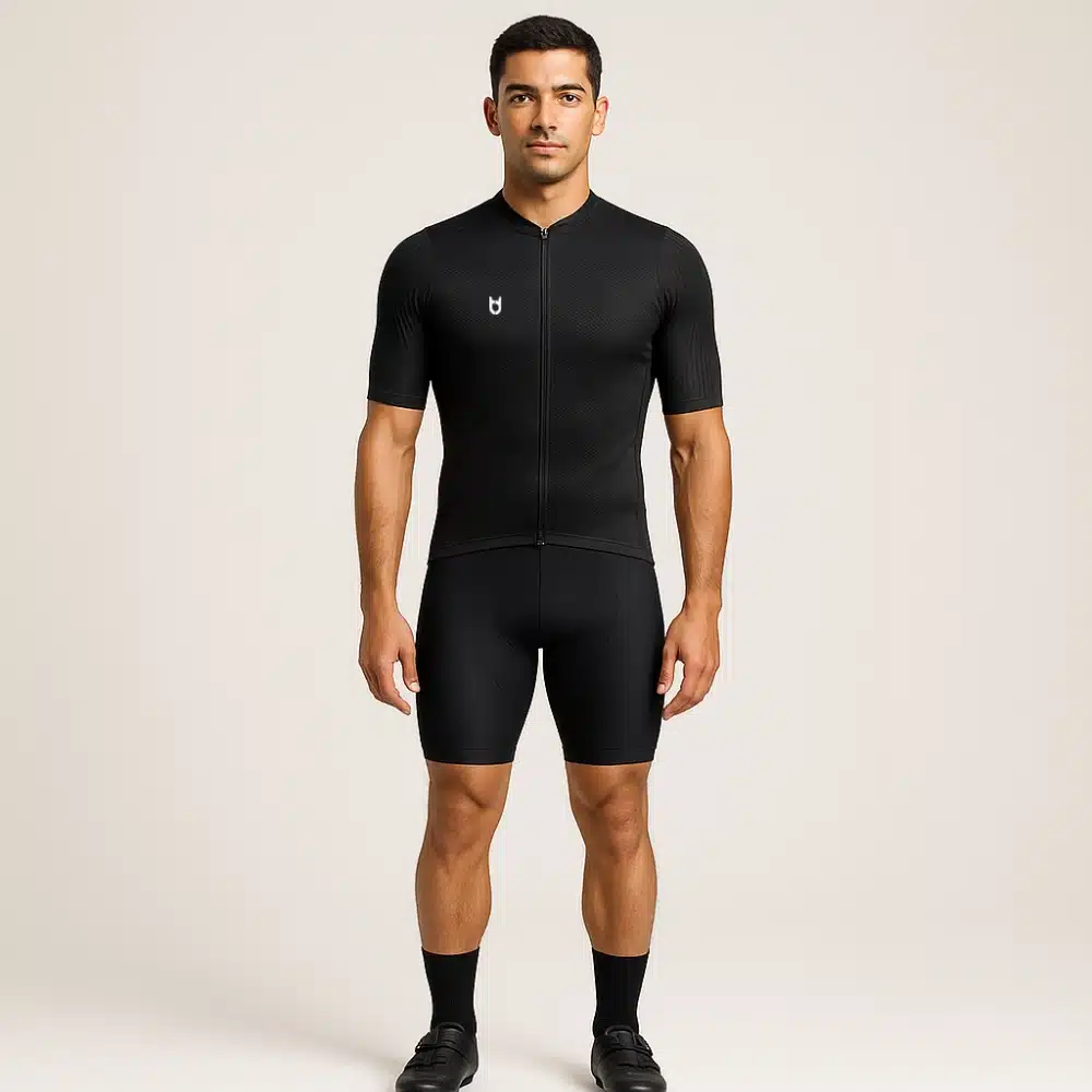 Custom Elite 1200 cycling jersey for men – top-tier aerodynamic short sleeve jersey with laser-cut sleeves and performance fit