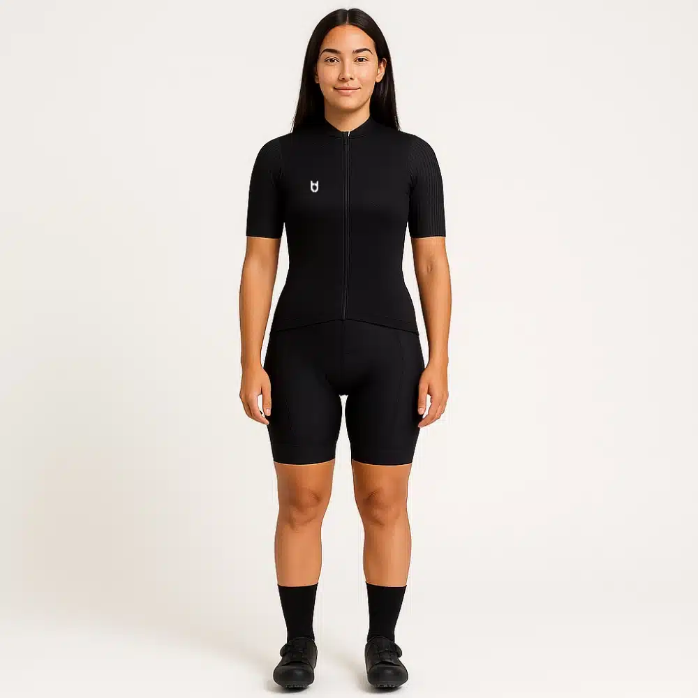 Custom Elite 1200 cycling jersey for women – ultra-light short sleeve race jersey with aero sleeves and high-compression fit