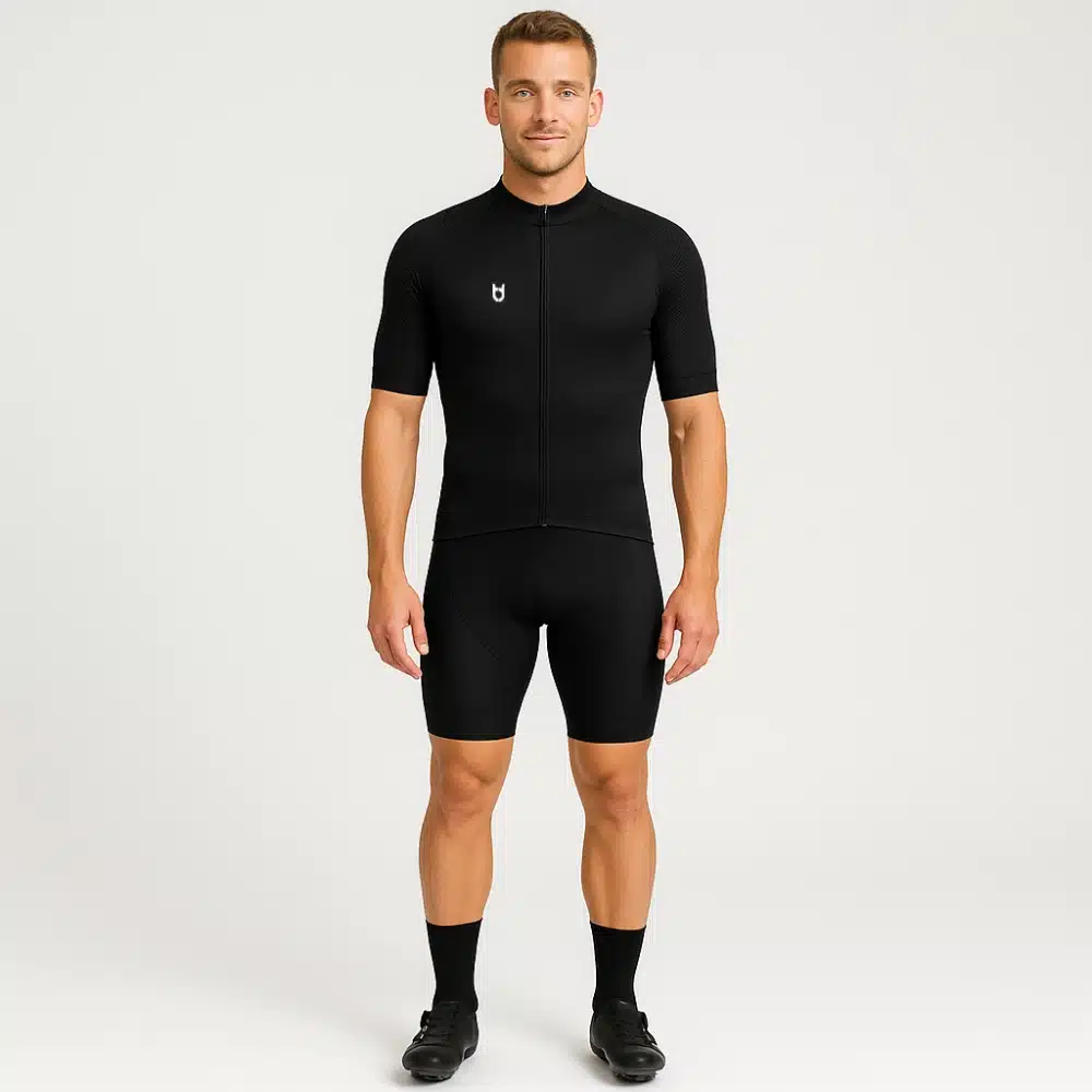 Custom Pro 800 cycling jersey for men – ultra-light short sleeve aerodynamic jersey with laser-cut sleeves and full zip for top performance