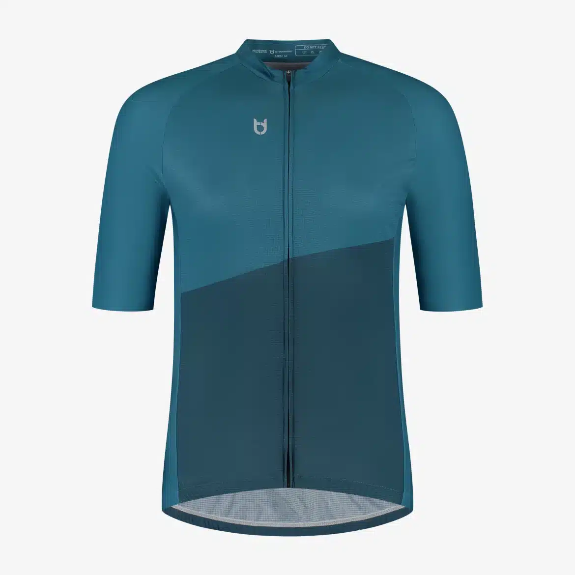 Front view of the Pro 300 cycling jersey with performance fit and sleek panel design.